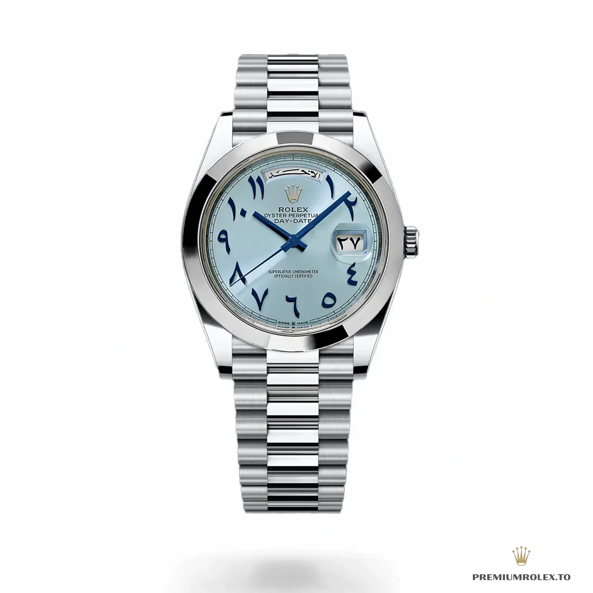 Replica Rolex Day-Date 40mm Blue Arabic Dial 228206 - Factory Super Clone Watch