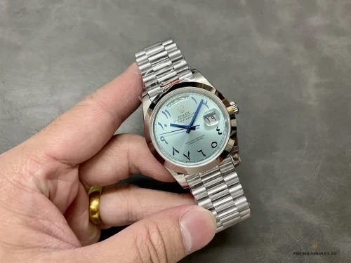 Replica Rolex Day-Date 40mm Blue Arabic Dial 228206 - Luxury Replica Watch