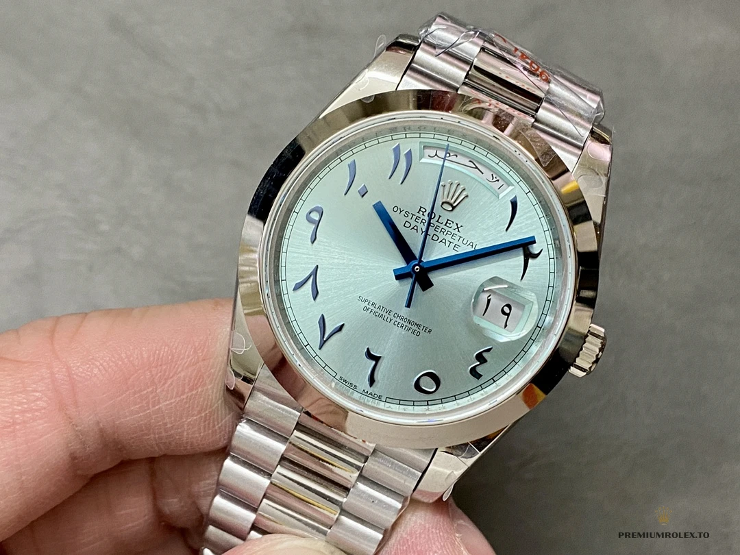 Replica Rolex Day-Date 40mm Blue Arabic Dial 228206 - High-Grade Replica Watch