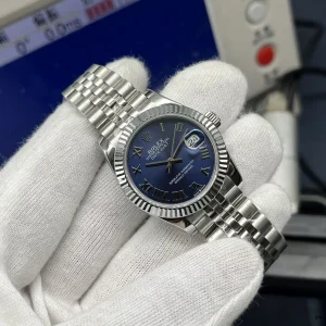 Full bracelet and case flat lay on neutral surface