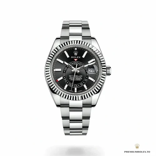 Replica Rolex Sky-Dweller m326934 42mm Bright Black Dial