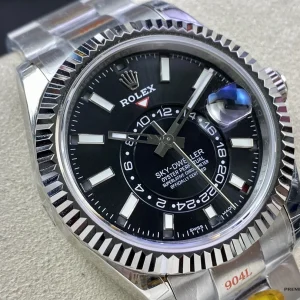 Rolex Sky-Dweller 326934 wrist shot in office lighting