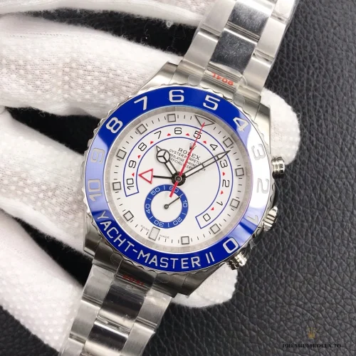 Replica Rolex Yacht-Master 44mm Dial White 116680 - Affordable Luxury Fake Timepiece
