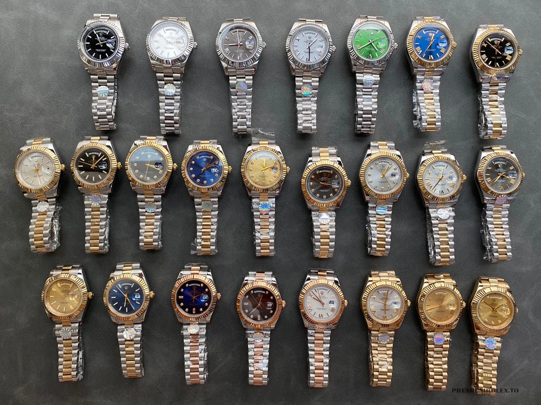 Replica Day-Date Yellow Gold 40mm Full Collection - Affordable Luxury Fake Timepiece