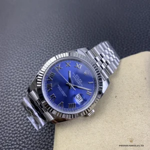 Datejust 41 126334 with blue Roman numeral dial, fluted bezel and Jubilee bracelet