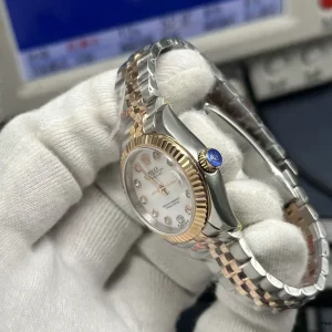 Datejust 279171 crown and rose gold-plated case mid-section