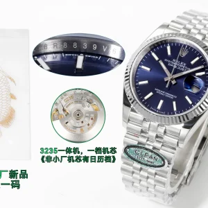 Rolex Datejust 126234 caseback view in Oystersteel