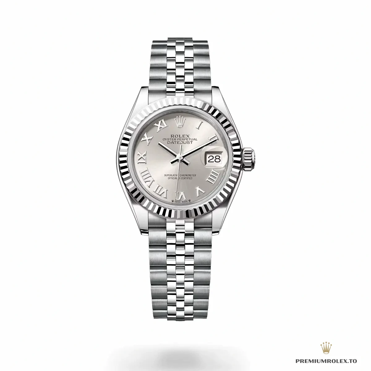 Superclone Rolex DateJust Jubilee 28 mm Silver Dial 279174 - Budget Luxury Replica Watch