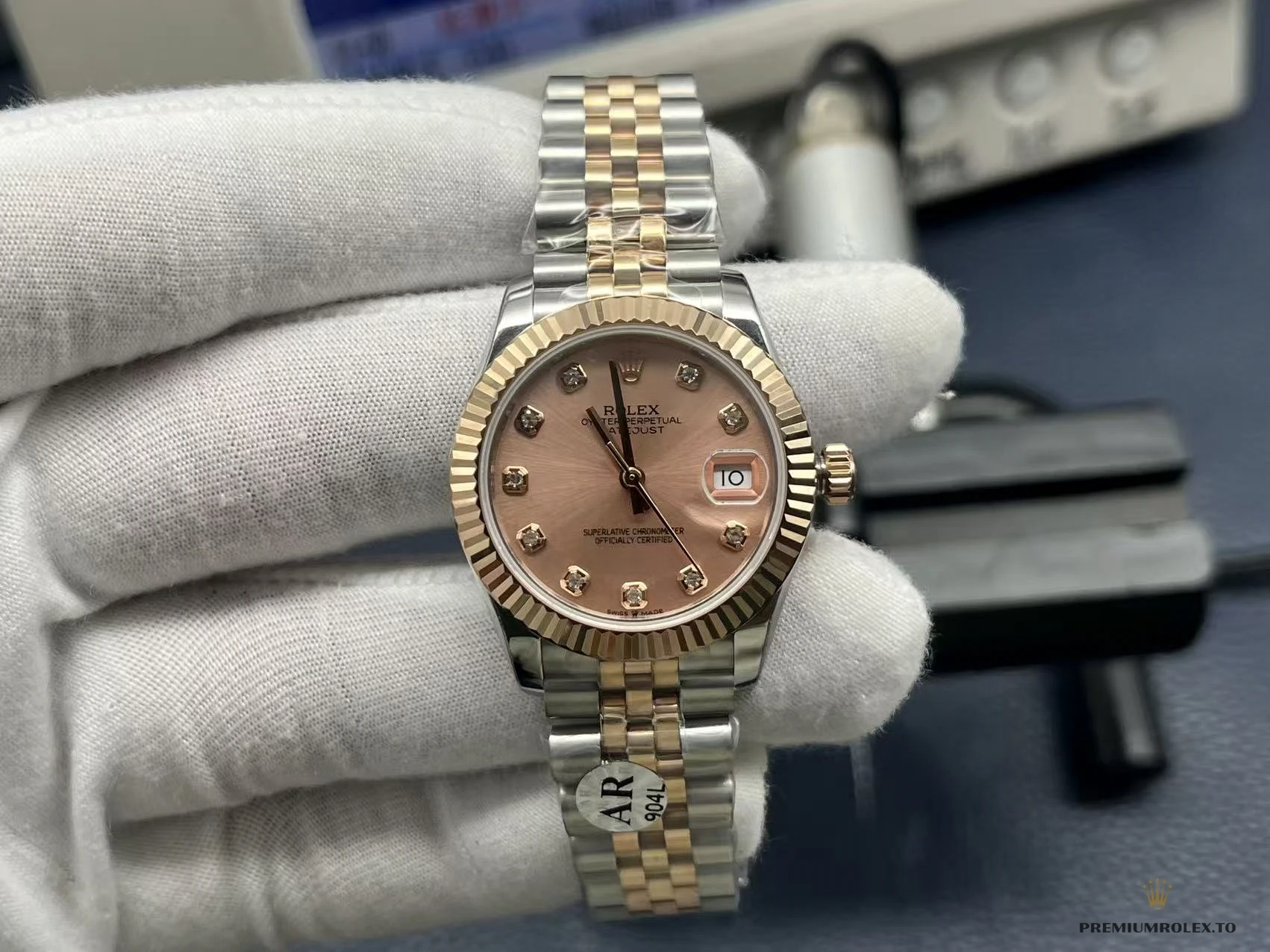 Superclone Rolex Datejust Rose Gold Pink Dial 31mm 278271 - Top-Tier Swiss Replica Watch