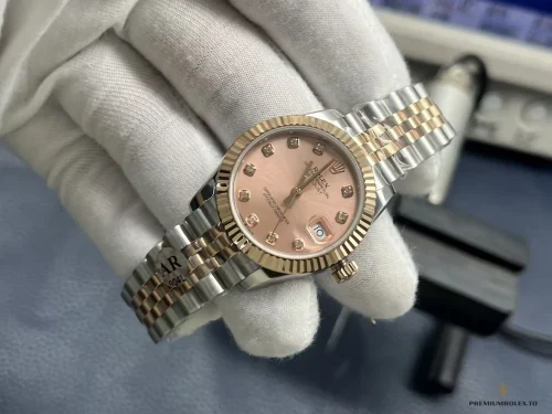 Superclone Rolex Datejust Rose Gold Pink Dial 31mm 278271 - Affordable Super Clone Watch