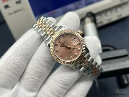 Superclone Rolex Datejust Rose Gold Pink Dial 31mm 278271 - Luxury Replica Watch