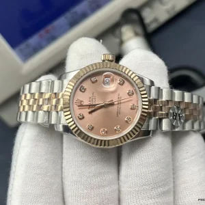 Datejust 278271 caseback in Oystersteel with rose gold plating
