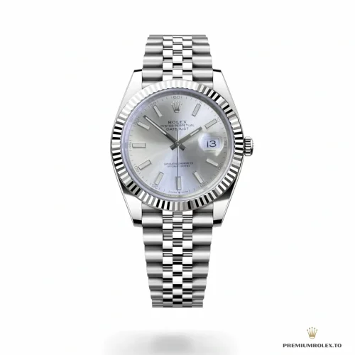 Fake Rolex Datejust Silver Dial 41mm Jubilee 126334 - Swiss Movement Replica Watch