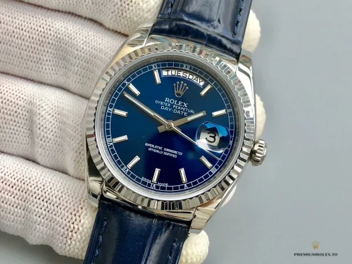 Superclone Rolex Day-Date 36mm Blue Dial 118139HR - Affordable Super Clone Watch