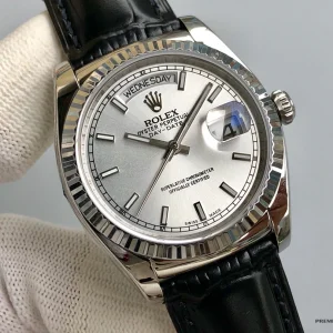 Rolex 118139 on wrist showing 36mm proportions and strap drape