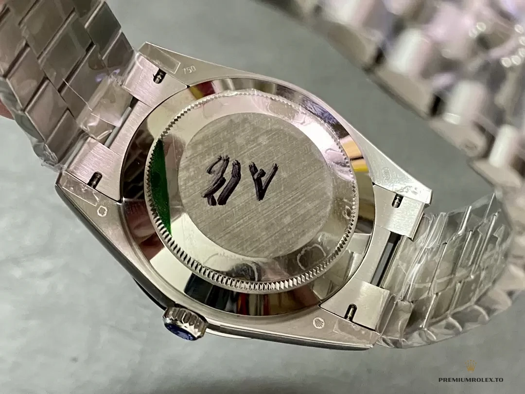 Fake Rolex Day-Date 40mm 228206 Olive Green Arabic Dial - Best Quality Replica Watch