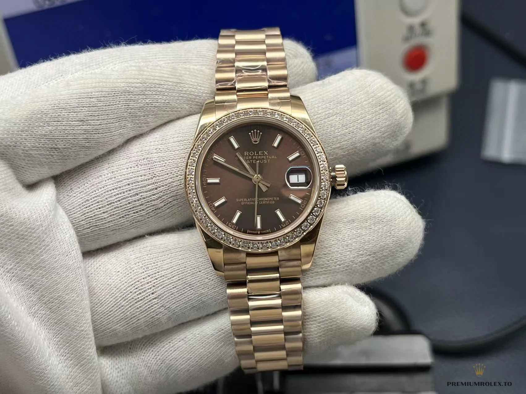 Fake Rolex Lady-Datejust 31mm Dial 279135RBR - Swiss-Made Clone Watch