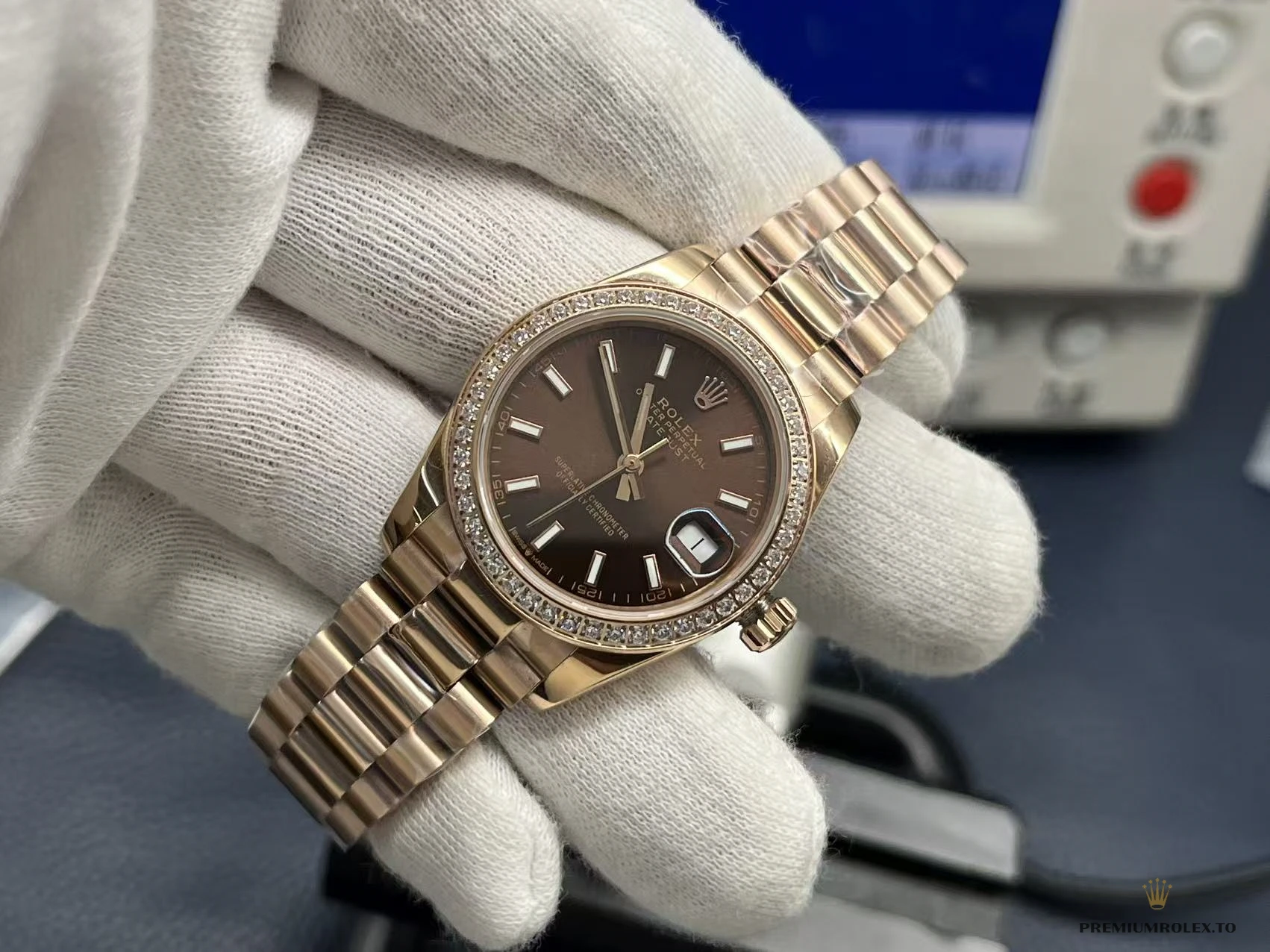 Fake Rolex Lady-Datejust 31mm Dial 279135RBR - Swiss Movement Replica Watch