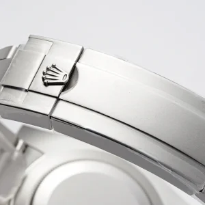Submariner Longobarda caseback with brushed Oystersteel finish and engravings
