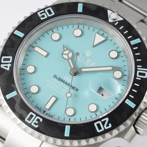 Caseback of Submariner 116610 Tiffany showing engraved Rolex markings