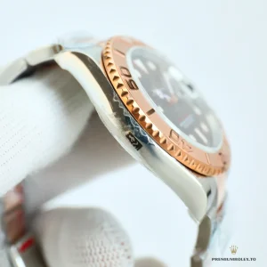 Yacht-Master 116621 caseback view showing solid Oystersteel construction