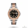 Fake Rolex YACHTMASTER  ROSE GOLD STEEL 116621  BLACK DIAL 40MM