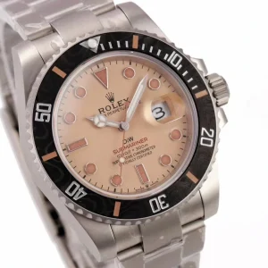 Replica Submariner VS3145 angled view highlighting sandblasted dial texture