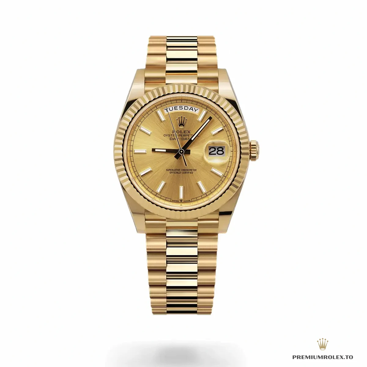 Superclone Day-Date 40mm Champagne Dial 228238 - Swiss-Made Clone Watch