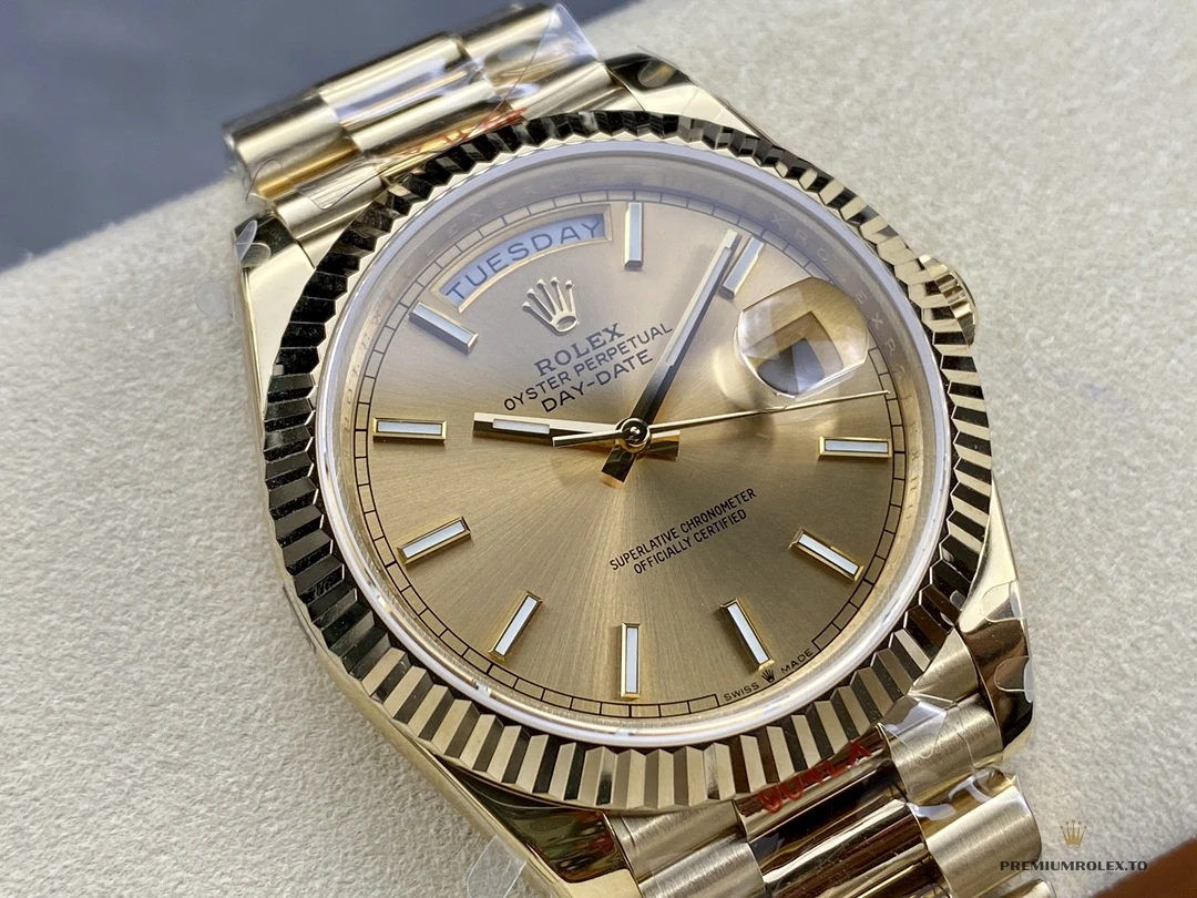 Superclone Day-Date 40mm Champagne Dial 228238 - Best Quality Replica Watch