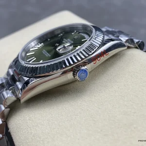 Caseback view of the Day-Date 228239 white gold-plated finish