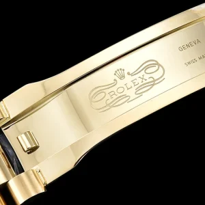 Replica Day-Date 228238 Crownclasp detail with concealed folding mechanism