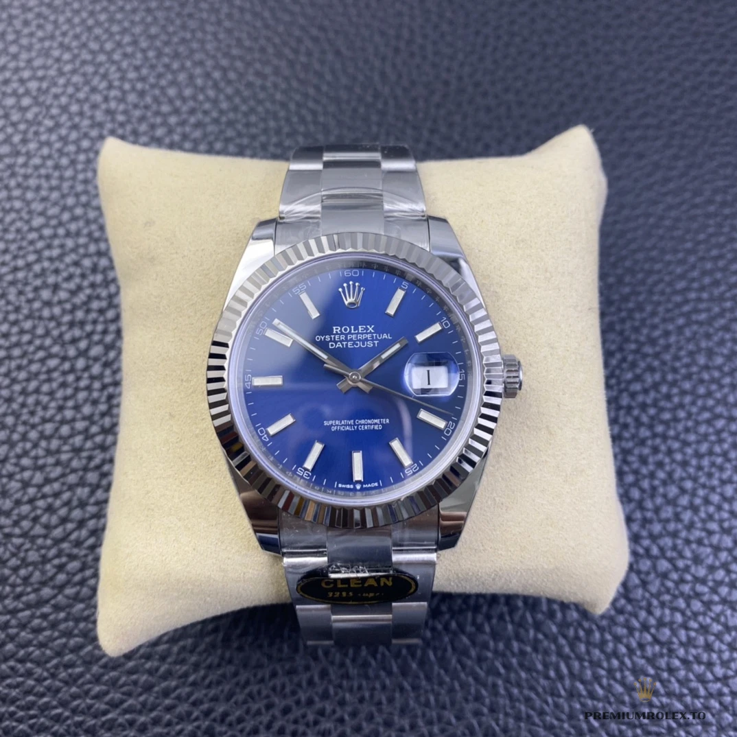 Replica Rolex Datejust 41mm 126334 Oyster Blue Dial - Swiss-Made Clone Watch