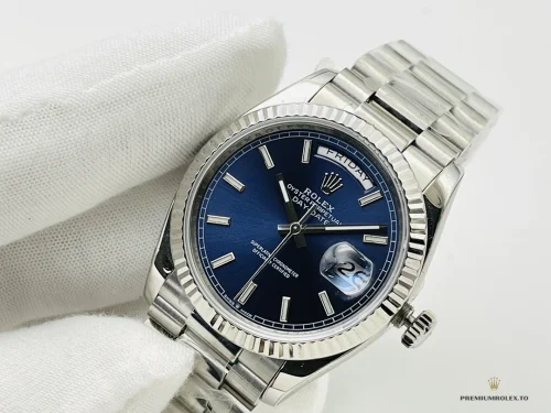 Replica Rolex Day-date 40mm Blue Dial 228239AF - Swiss-Made Clone Watch