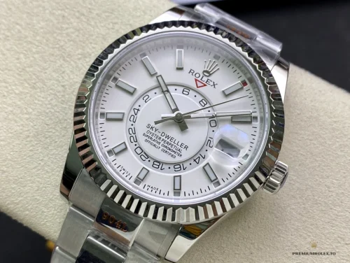 Replica Rolex Sky-Dweller 326938 42mm White Dial - High-Grade Replica Watch