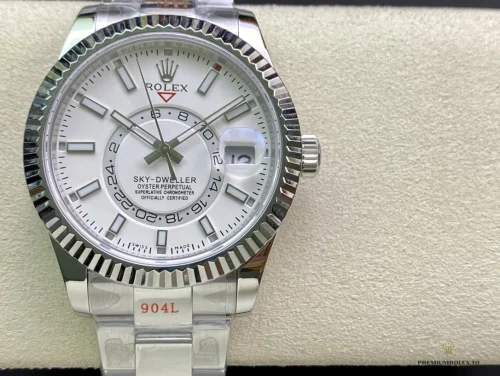 Replica Rolex Sky-Dweller 326938 42mm White Dial - Luxury Replica Watch