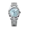 Rolex 228236-0012 Day-Date 40 Platinum Fluted Ice Blue Roman