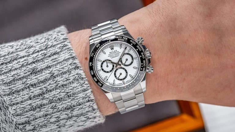 Rolex Daytona Panda dial on wrist — the benchmark every Daytona clone chases
