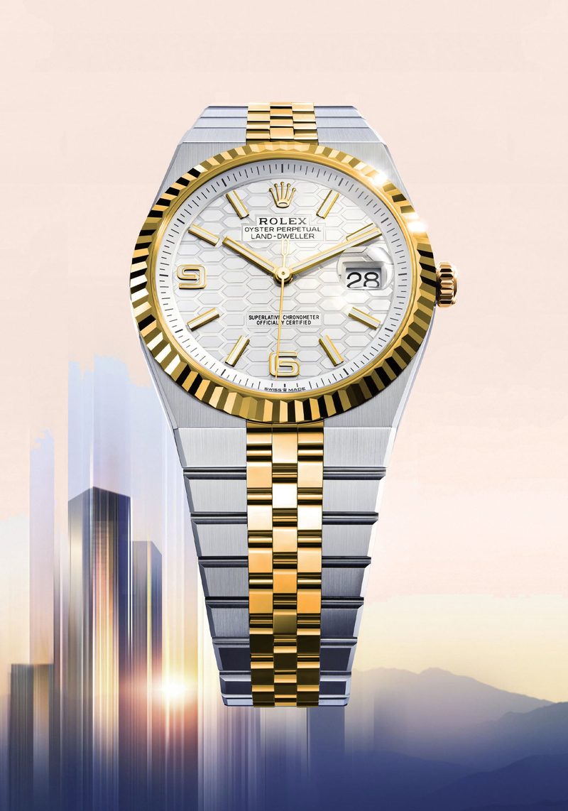 Luxury watch exhibition display at Watches and Wonders event