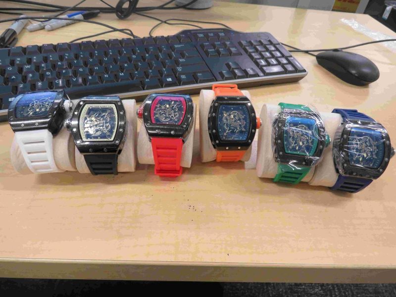 Counterfeit watches seized by customs border protection