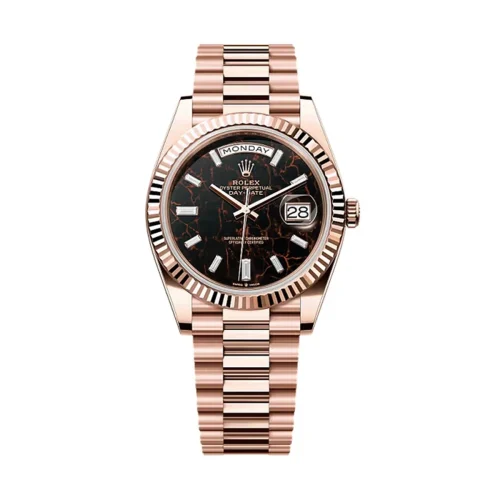 Rolex 228235-0045 Day-Date 40 Everose Eisenkiesel