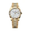 Rolex 228238-0071 Day-Date 40 Yellow Gold Fluted Mother Of Pearl Baguette
